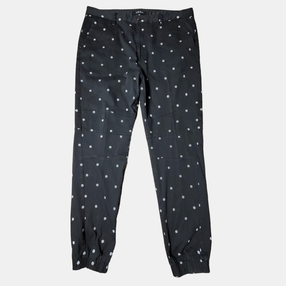 Akoo Standard Fit No Rivals‎ Ascender Pants Mens Black Jogger Style Size 40